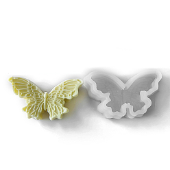 Белый Силиконовые формы для бабочек своими руками, формы помады, формы для литья смолы, для шоколада, конфеты, изготовление изделий из уф-смолы и эпоксидной смолы, белые, 80x140x45 мм
