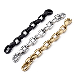 (52) Непрозрачная лаванда Пластиковые кабельные цепи ccb ручной окраски, для изготовления цепочек для сумочек, овальные, разноцветные, Коннекторы : 22.5x16.5x8.5 мм, 39.37 дюйм (1 м) / подставка, 3strands / комплект