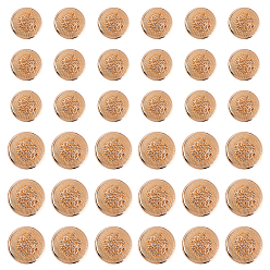 Золотой 60 шт. 2 стили сплав 1-отверстие на ножке пуговицы, для шитья крафта, полукруглый, золотые, 18~23x9.5 мм, отверстие : 2 мм