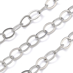 Платина Латунные кабельные цепи, долговечный, стойки покрытие, без свинца и без кадмия, пайки, с катушкой, платина, 8x6x0.7 мм