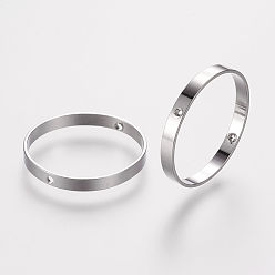 Платина Латунной шариковой кадров, кольцо, платина, 20x2 мм, отверстие : 0.6 мм