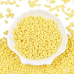 Желтый Непрозрачные акриловые бусины, арахис, желтые, 6.5x4x3 мм, отверстие : 1.5 мм, Около 9998 шт / 500 г