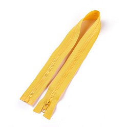 Золотистый Аксессуары для одежды, нейлоновая и смоляная молния, со съемником молнии сплава, Компоненты застежки-молнии, золотые, 57.5x3.3 см