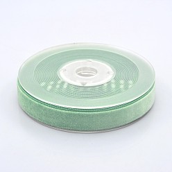 Бледно-Зеленый Полиэстер бархат лента для упаковки подарка и украшения празднества, бледно-зеленый, 5/8 дюйм (15 мм), о 25yards / рулон (22.86 м / рулон)
