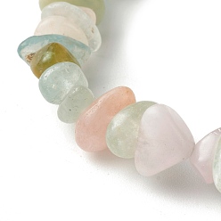 Morganite Natural Morganite Chip Beads Stretch Bracelets for Children, Inner Diameter: 1-7/8 inch(4.8~5.1cm)