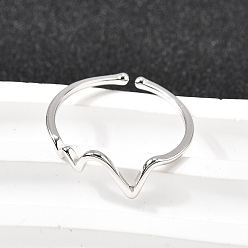 Платина ЭКГ 925 манжеты из стерлингового серебра для женщин, платина, 7 мм, внутренний диаметр: 16.8 мм