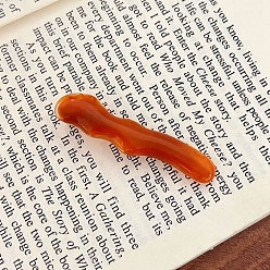 Шоколадный Заколки для волос из кожи аллигатора, аксессуары для волос для женщин и девочек, волна, цвет шоколада, 68.4 мм