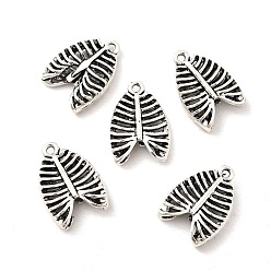 Античное Серебро Сплавочные подвески тибетского стиля, грудная полость, без кадмия и без свинца, античное серебро, 20.5x15x5 мм, отверстие : 1.5 мм