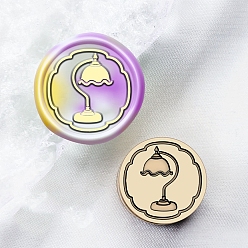 Другие Сургучная печать латунная головка штампа, для сургучной печати, лампа, лампа, 15x15 мм, отверстие : 7 мм