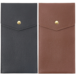 (52) Непрозрачная лаванда 2шт. 2цветов прямоугольный чехол для ручек из искусственной кожи, Офисные и школьные принадлежности, разноцветные, 275x102x3 мм, 1 шт / цвет