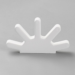 Weiß Ausstellungsständer für Gesso-Ringe, weiß, 1.3x10.45x6 cm