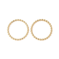 Настоящее золото 18K Ионное покрытие (ip) 304 соединительное кольцо из нержавеющей стали, круглое кольцо из бисера, реальный 18 k позолоченный, 12.5x1 мм, внутренний диаметр: 10 мм