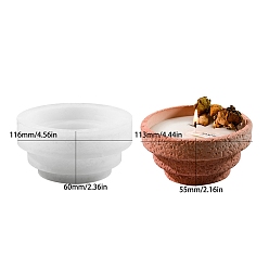 Белый Силиконовые формы для подсвечников своими руками, для изготовления свечей, белые, 116x60 мм