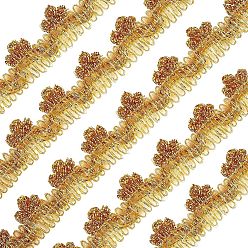 Gold Metallische Spitzenbesatz, Bastelband für Braut, Kostüm, Schmuck, basteln und nähen, Gold, 3/4 Zoll (18 mm) x 1 mm, über 15yards / Karte (13.716m / Karte)