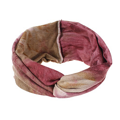 Сиена Хлопковые повязки на голову с принтом в стиле бохо, аксессуары для волос с эластичной оберткой для девочек и женщин, цвет охры, 250x10 мм