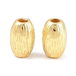 Real 18K Gold Plated & Gunmetal Латунные бусины, овальные, стойки покрытие, долговечный, без свинца и без кадмия, настоящее золото 18 k и бронза, 7.5x5 мм, отверстие : 1.7 мм
