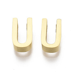 Letter U 201 Edelstahl Reize, golden, letter.u, 8x5x3 mm, Bohrung: 1.6 mm