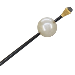 Белый Палочки для волос из акрила и смолы, аксессуары для волос для женщин и девочек, белые, 180x25 мм