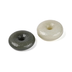 Other Jade Natural Hetian Jade Pendants, Donut/Pi Disc Charms, 30x8.5~11.5mm, Hole: 4.5mm