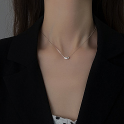 Платина Боб 925 ожерелья из стерлингового серебра с подвесками для женщин, родий, платина, 15.75 дюйм (40 см)