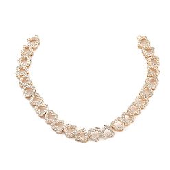 Настоящее золото 18K Латунные микро-паве прозрачные кубические цирконии многосоставные подвески-сердечки, без никеля , реальный 18 k позолоченный, 160x7x3 мм, отверстие : 1.2 мм