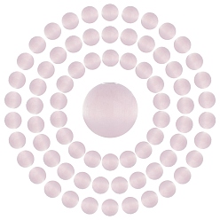 Rouge Lavande 100 Perles d'oeil de chat, ronde, blush lavande, 8mm, Trou: 1.2mm
