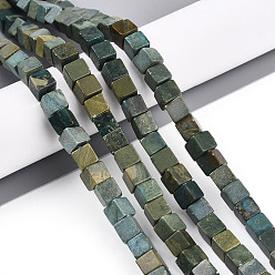 Другие Нефриты Нити бусин из натурального нефрита шушан, кубические, 6~6.5x6~6.5x6~6.5 мм, отверстие : 0.9~1 мм, около 57~63 шт / нитка, 14.53~15.35'' (36.9~39 см)