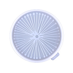 Круглые Подставка для подставок своими руками, пищевая силиконовая форма, формы для литья смолы, для уф-смолы, изготовление изделий из эпоксидной смолы, белые, круглые, 105x10 мм