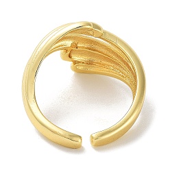 Real 18K Gold Plated Brass Open Ring Rings, Real 18K Gold Plated, Inner Diameter: 18.2mm