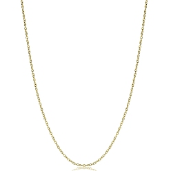 Golden Iron Cable Chain Necklaces, for Beadable Necklace Making, Golden, 17.72 inch(45cm)