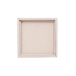 Квадрат Деревянная рамка для фотографий, фоторамка с вышивкой своими руками, для настенного или настенного украшения дома, квадратный, 70x70 мм