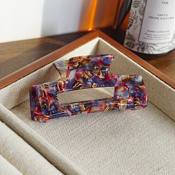 Васильковый Заколки для волос с когтями из ацетата целлюлозы (смола), васильковый, 38x75 мм