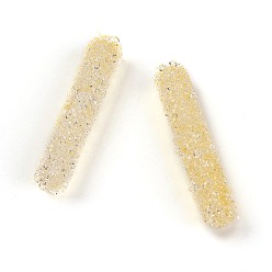 Junquillo Granos del rhinestone de cristal, para hacer artesanías de joyería diy, tubo, junquillo, 32~33x6 mm, agujero: 0.8 mm