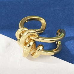 Настоящее золото 18K Латунные регулируемые манжеты для женщин, стойки покрытие, без кадмия и без свинца, долговечный, реальный 18 k позолоченный, 15 мм, внутренний диаметр: регулируемый