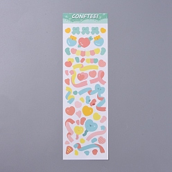Heart Scrapbooking Stickers, for Journal Planner DIY Crafts Scrapbooking Diary, Heart Pattern, 26x8cm