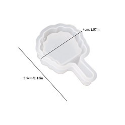 Белый Diy пищевые силиконовые формы, подвески в форме помадки, для украшения торта поделки, цвет шоколада, конфеты, изготовление ювелирных изделий на основе смолы и эпоксидной смолы, белые, 55x40x11 мм