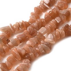 Солнечный Камень Натуральный Sunstone чип бисер пряди, 5~14x4~10 мм, отверстие : 1 мм, около 15.5 дюйм ~ 16.1 дюйм