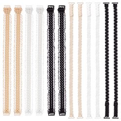 (52) Непрозрачная лаванда 6 пары 6 стильные регулируемые бретельки бюстгальтера, плечевые лямки из полиэстера с кружевом, с пластиковой пряжкой, разноцветные, 210~455x13~26x1 мм, 1 пара / стиль