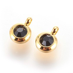 Реактивный Самолет 304 из нержавеющей стали амулеты горный хрусталь, плоско-круглые, струя, 9.3x6.5x4 мм, отверстие : 2 мм