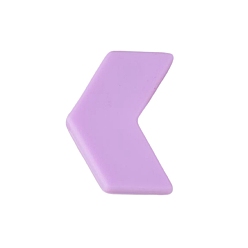 Лиловый Бусины из пищевого силикона со стрелками, сирень, 20x10 мм