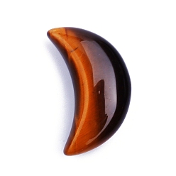 Тигровый глаз Натуральные фигурки тигрового глаза и Луны для украшения рабочего стола домашнего офиса, 32x20x10 мм