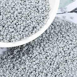 (RR3331) Непрозрачный Призрачно-серый Миюки круглые бусины рокайль, японский бисер, 15/0, (rr 3331) непрозрачный серый призрак, 15/0, 1.5 мм, отверстия : 0.7 mm, около 250000 шт / фунт