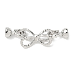 Платина Латунь раз по сравнению с застежками, без кадмия, без никеля и без свинца, бантом, платина, 46 мм