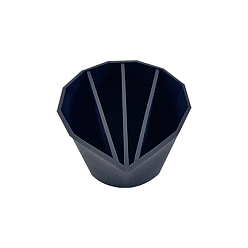 Черный Силиконовые разъемные стаканчики для заливки красок, чашка для заливки краски 4 разделители каналов, DIY инструменты из эпоксидной смолы для рисования жидким искусством, чёрные, 9x8x5.2 см