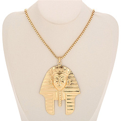 Human Ожерелья с подвесками из сплава для женщин, золотые, древний египетский царь, 15.75~17.72 дюйм (40~45 см)