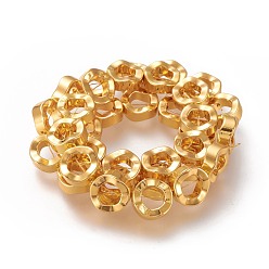 с Золотистым Покрытием Гальванические немагнитная синтетический гематит бисер пряди, бусинка кадра, долговечный, круглые кольца, с золотым покрытием, 12 мм, отверстие : 1 мм, около 32 шт. ~ 34 шт. / нитка, 15.35~16.14 дюйм (39~41 см)