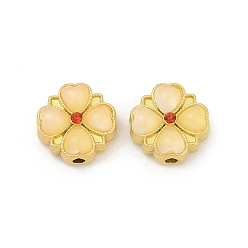 Мокасин Бусины из сплава смолы и стразов, без кадмия и без свинца, клевер, мокасин, 5.7 мм, отверстие : 1.6 мм