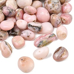 Pink Opal Natural Pink Opal Beads, Tumbled Stone, Nuggets, No Hole/Undrilled, Vase Filler Gems, 15~23x18~28x6~21mm