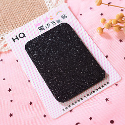 Rectangle Нейлоновые волшебные подушечки для волос, зажим для волос, держатель для бахромы, прямоугольник, 95x50 мм