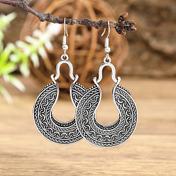 Ring Цинковый сплав мотаться, античное серебро, кольцо, 60x30 мм